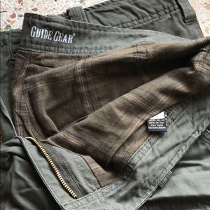 flannel lined cargo pants